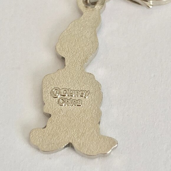 Vintage Disney Happy Donald Duck Clip On Charm Zipper Pull Bag Purse Signed Back - Picture 5 of 7